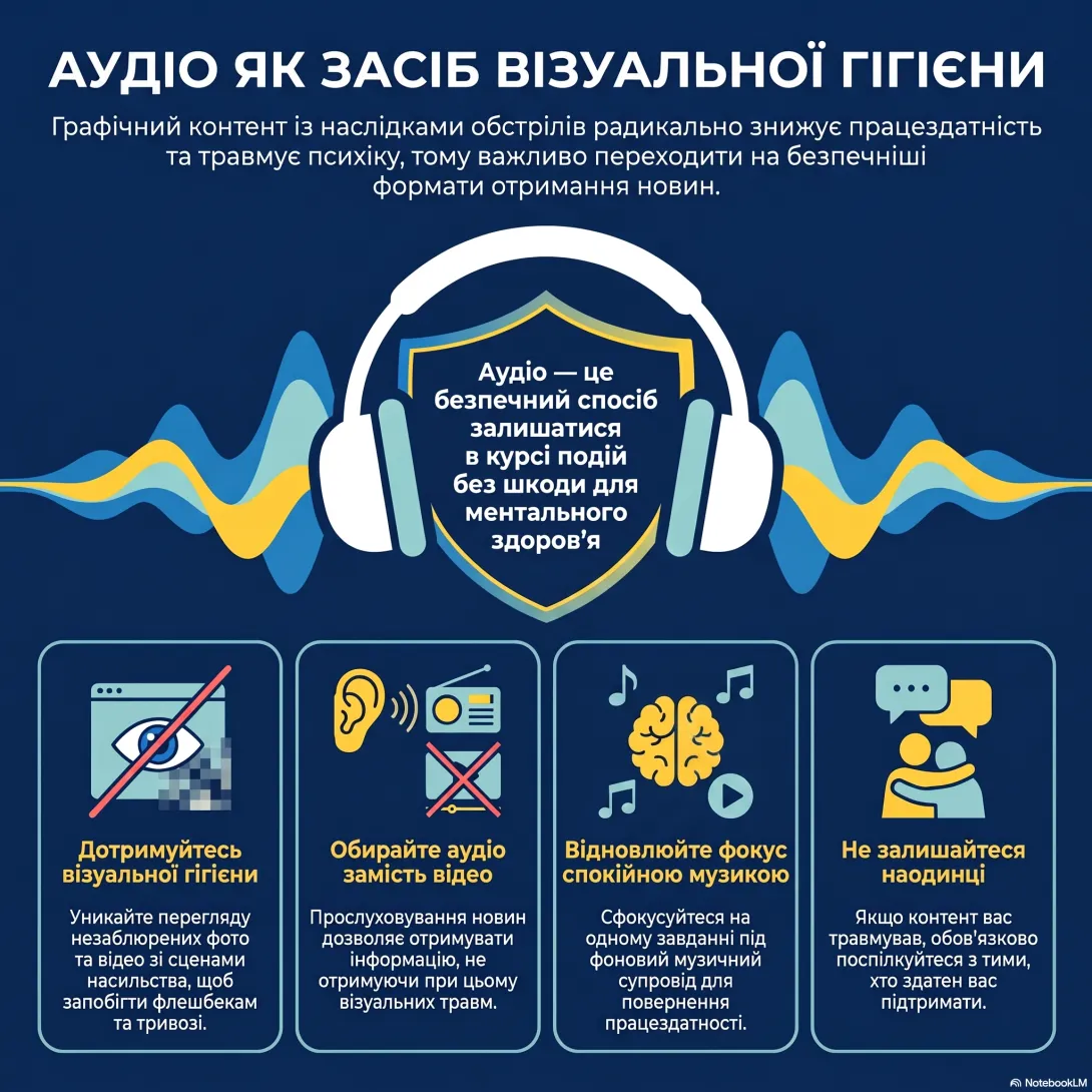Аудіо як засіб візуальної гігієни
